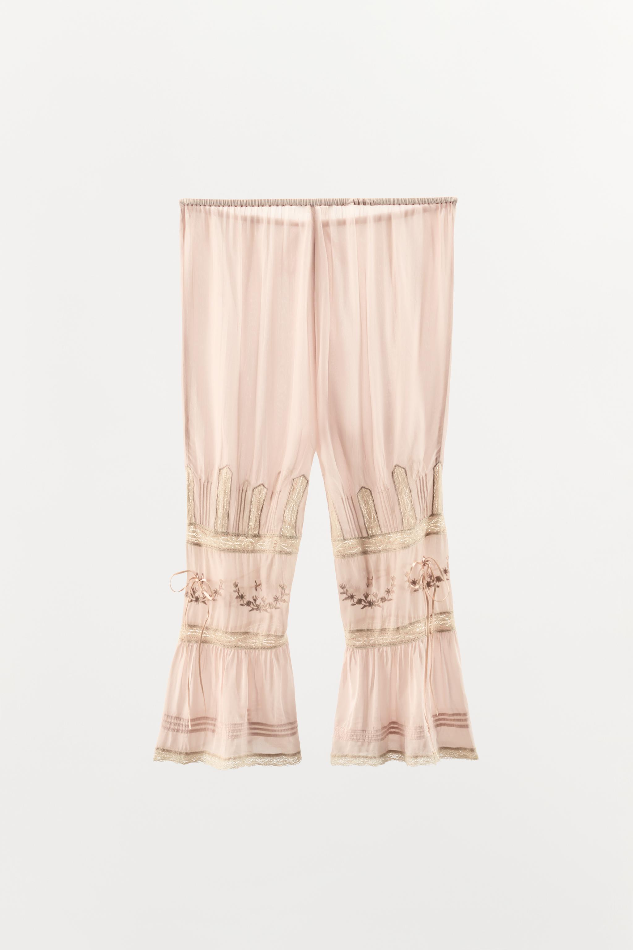 TIED LACE PANTS